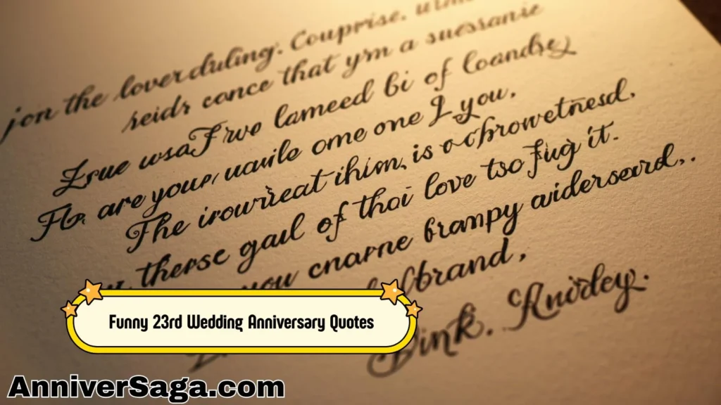 Funny 23rd Wedding Anniversary Quotes