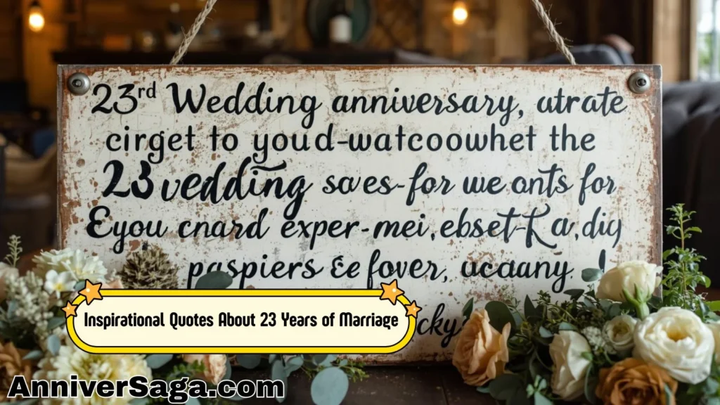 Inspirational Quotes About 23 Years of Marriage