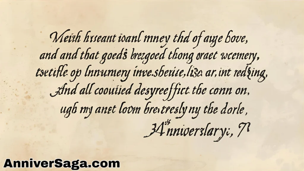 Heartfelt 34th Anniversary Quotes for