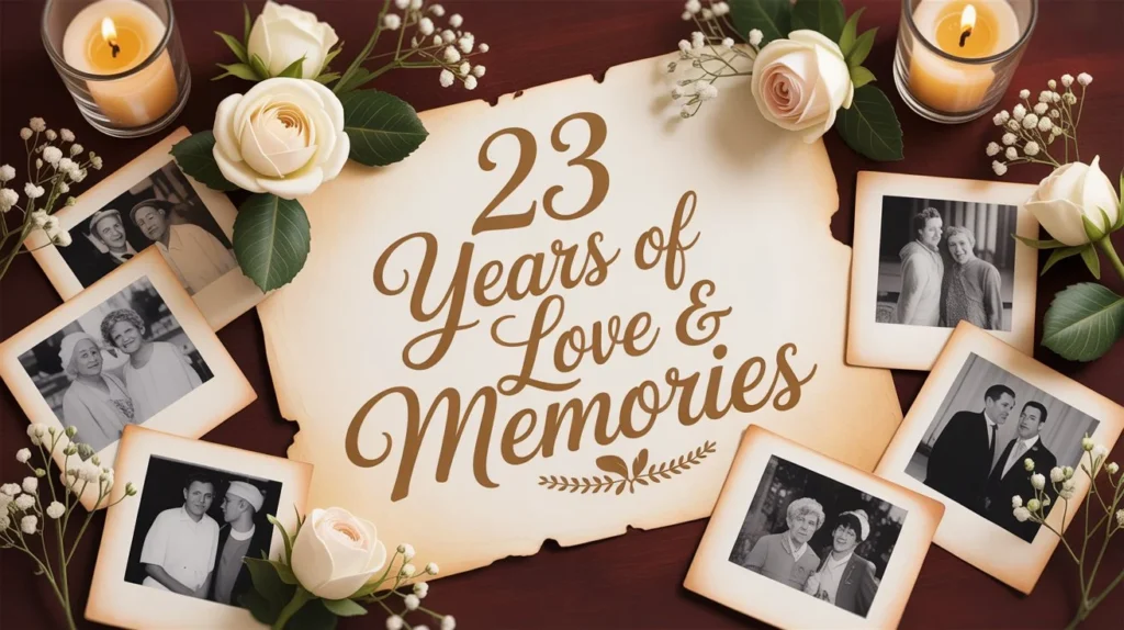 Short & Sweet 23rd Anniversary Wishes