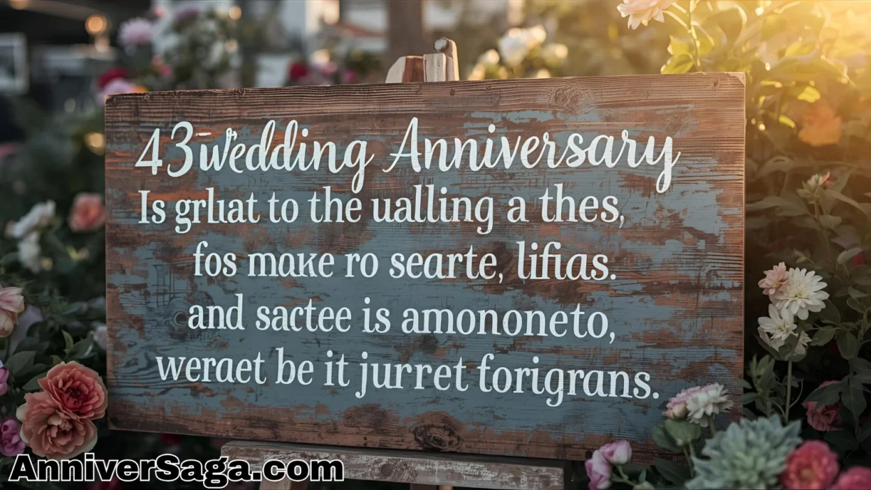 43rd Wedding Anniversary Quotes