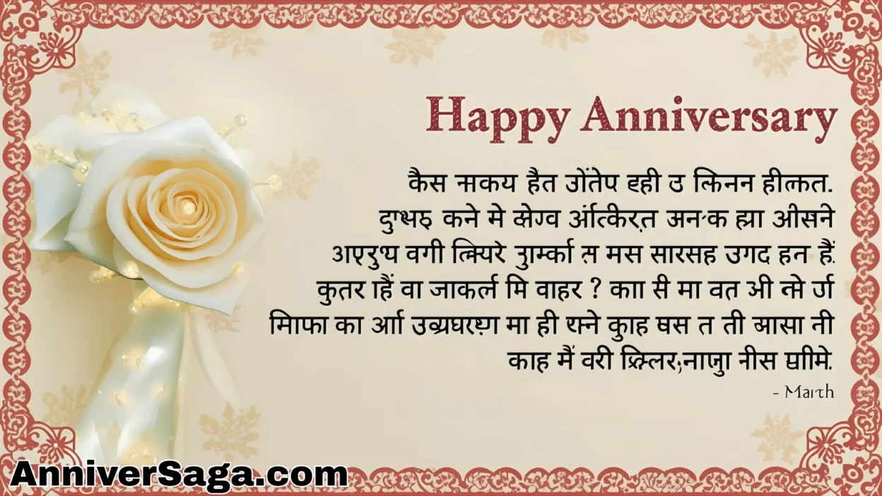 Marriage Anniversary Wishes in Hindi