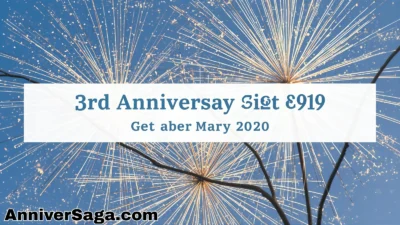 3rd Anniversary Gift